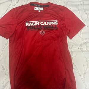 Ragin Cajuns volleyball tee size- large